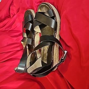 Michael Kors Black Strappy Sandals in Women's Size 9.5